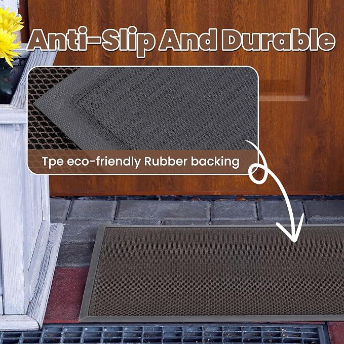 Outdoor Indoor Door Mats for Entryway, Heavy Duty and Durable All-Weather Entry - Image 6