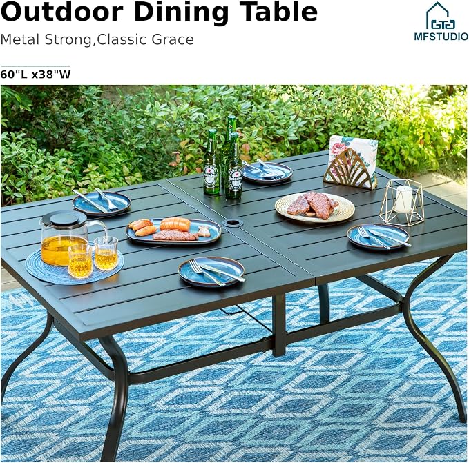 MFSTUDIO 7 Piece Outdoor Dining Sets - Image 2
