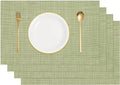 uxcell Faux Linen Placemats, 12x18 Inch Heat Resistant Place Mats Machine by uxcell