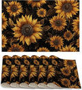 Placemats12x18 Inch, Sunflowers Placemats, Kitchen Dining Coffee Table Mats Set by ZTHLL