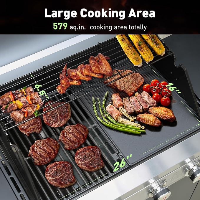Brand-Man 4-Burner Gas Outdoor Kitchen Grill Island - Image 2