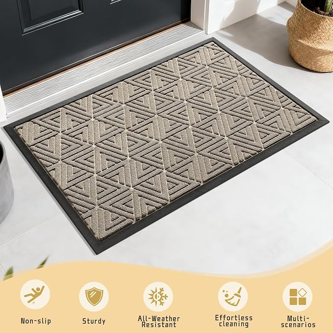 Yimobra Large Door Mat 36x24, All-Weather Waterproof Non-Slip Welcome Matt - Image 7