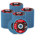 EZARC Flap Discs 80 Grit, 4 1/2 x 7/8-Inch Flap Sanding Disc, Type 29 Zirconia by EZARCTools