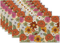 Retro 70s Groovy Flowers Placemats by SNOWMOLLE