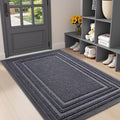 Buganda Front Door Mat Indoor Outdoor Entrance, Non-Slip Natural Rubber Doormats by Buganda
