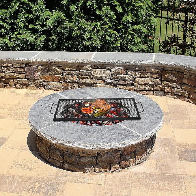 onlyfire Rectangle X-Marks Fire Pit Cooking Grate, Campfire Grill Grate - Image 5