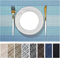 LEXMORE PlaceMats Set of 12 Vinyl/Plastic Woven Place Mats by lexmore