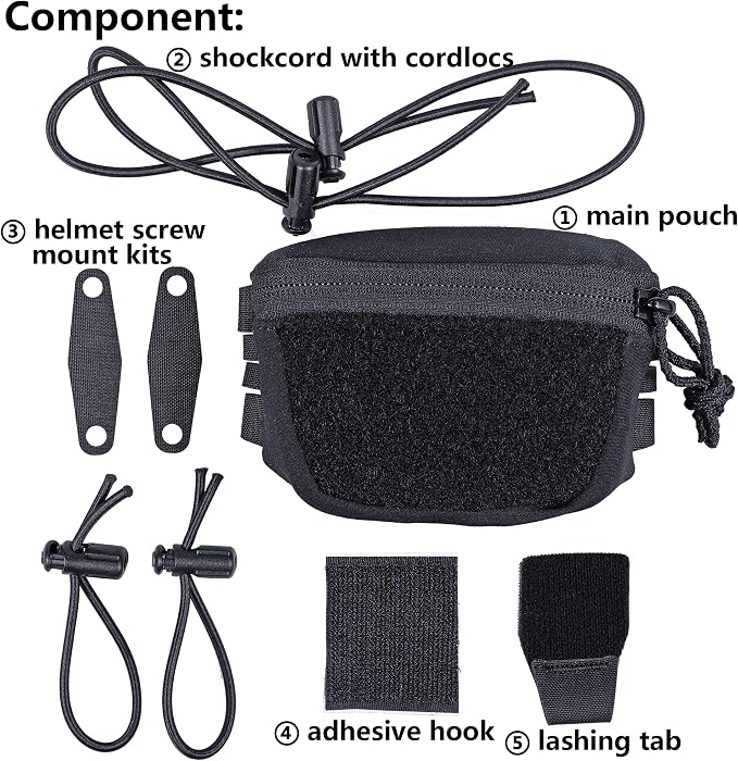 Tactical NVG Battery Pouch Helmet Mounted, Counter Weight Pouch GP Balance - Image 5