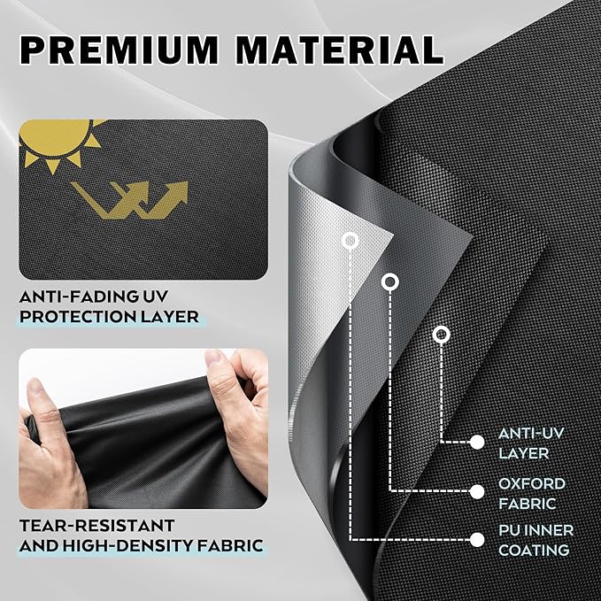 Griddle Cover for Royal Gourmet PD4001 4 Burner Propane Gas Griddle, Flat Top - Image 3