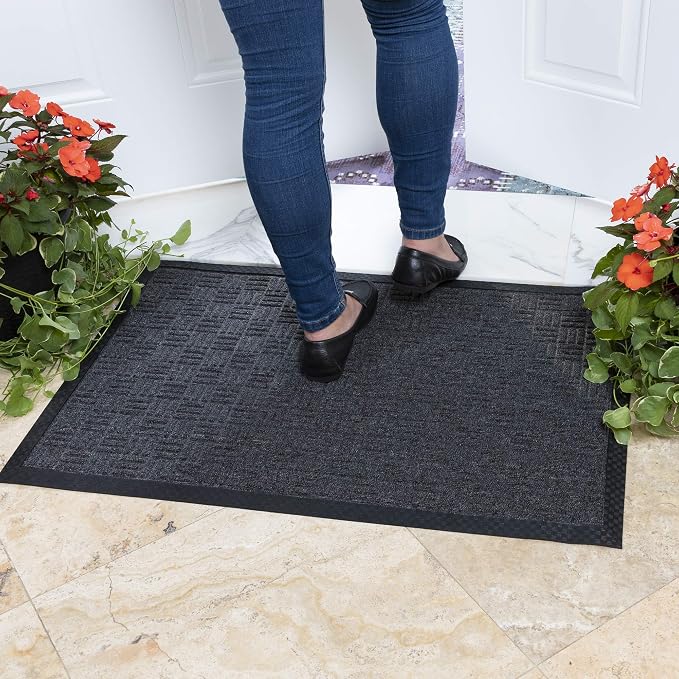 Ottomanson Heavy Duty Rubber Floor Mat – Non-Slip, Waterproof, or Patio – Stain - Image 7