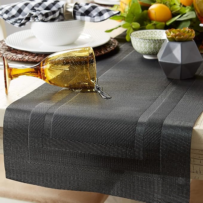 DII PVC Tabletop Collection Woven Indoor/Outdoor, Table Runner - Image 3