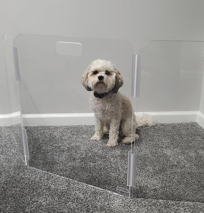 Pet Barrier | Free-Standing Pet Gate | Foldable | Protect Your Indoor Living - Image 6
