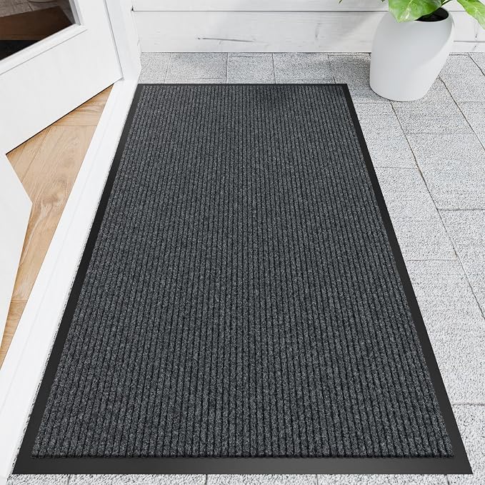 Front Door Mat, Commercial Floor Entrance, Low Profile, Durable Rubber Backing by NatureiFrontDoorMat