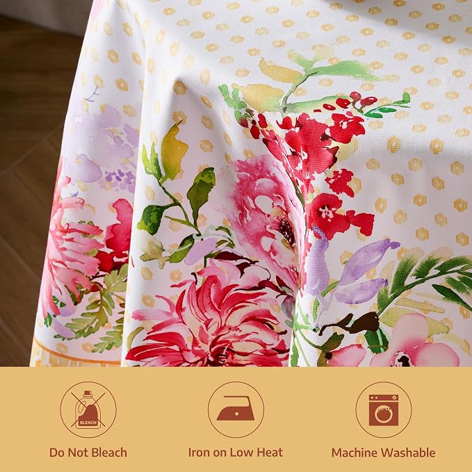 Maison d'Hermine Premium Table Cloth Round Table 100% Cotton 70 Inches - Image 8