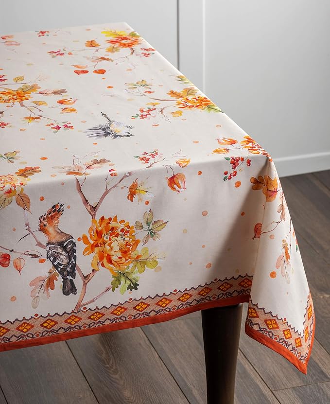 Maison d' Hermine Table Cloth Rectangle Table 100% Cotton 60 x 108 Inches Fall - Image 7