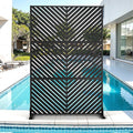 Metal Privacy Screen for Outdoor & Indoor Use, Free Standing Privacy Screen for by Unknown