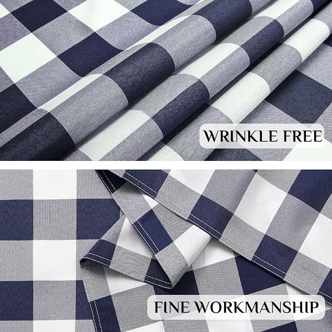 Softalker Gingham Checkered Tablecloth Rectangle - Image 5