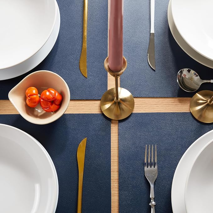 DOLOPL Placemats Set of 6, Wipeable Faux Leather Heat Resistant Place Mats - Image 6