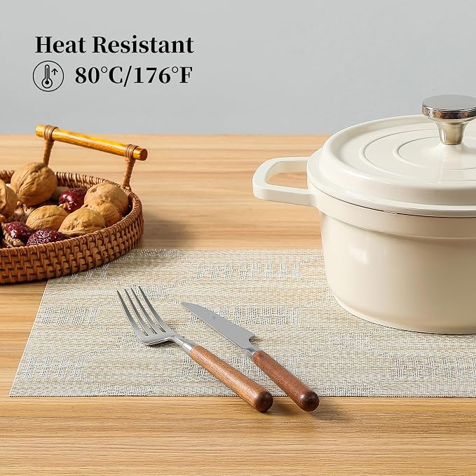 Leetaltree Wheat Placemats Set of 12 - Image 5
