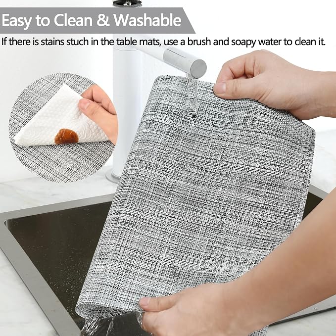 SLKQG Gray Placemats Set of 4 - Image 3