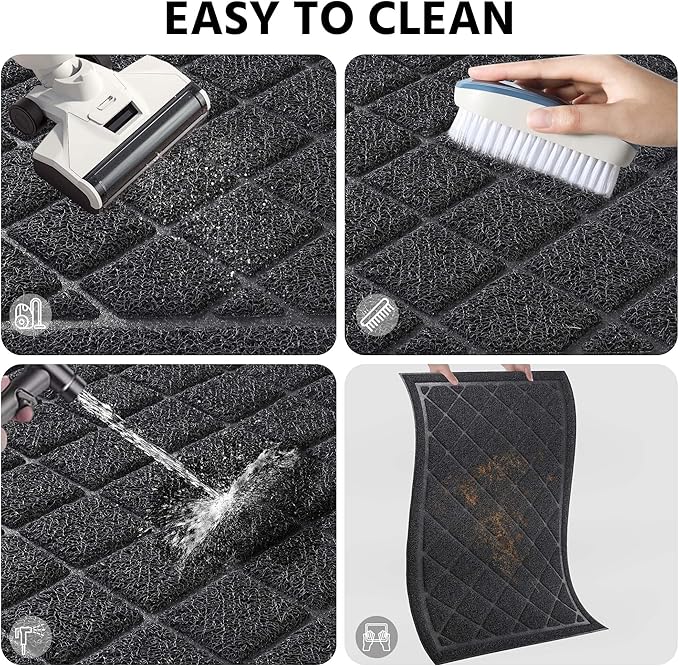 Front Door Mat Indoor Outdoor Entrance, Non-Slip Absorbent Entryway Mat - Image 6