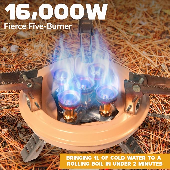 Roamix 54, 500 BTU Multi-Fuel Portable Camping Stove – 16, 000W Collapsible - Image 5