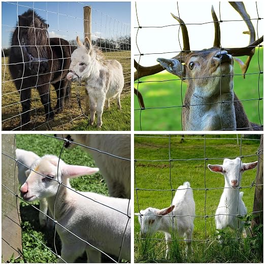 Farm Fence 3ft x 164ft Heavy Zinc Coating Cattle Fence, Galvanized Field Wire - Image 6