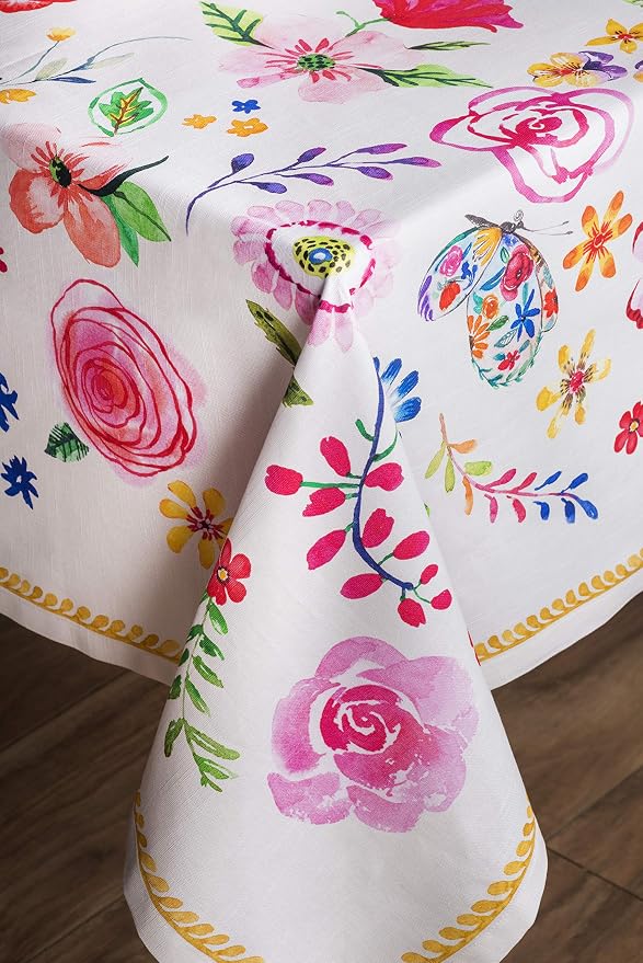Maison d' Hermine Table Cloth Square Table 100% Cotton 54 x 54 Inches - Image 9