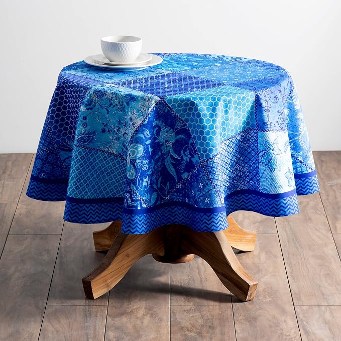 Maison d' Hermine Table Cloth Round Table 100% Cotton 63 Inches Tablecloth - Image 9