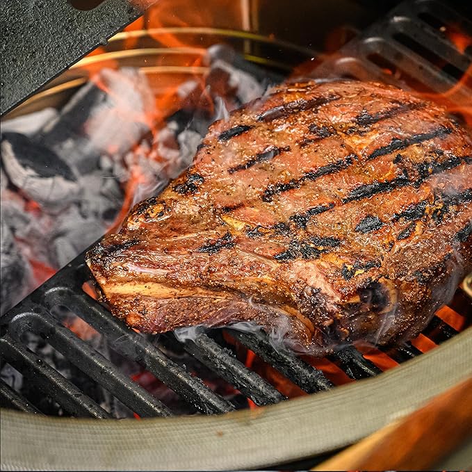Kamado Joe Durable Half-Moon Cast Iron Cooking Grate - Image 4