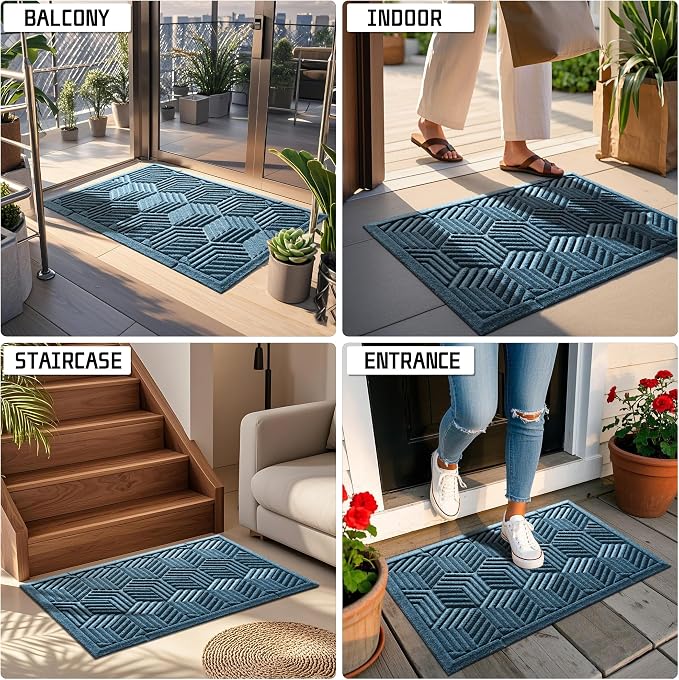 Yimobra Door Mats Outdoor 29.5x17, All-Season Waterproof Outdoor Mats - Image 4