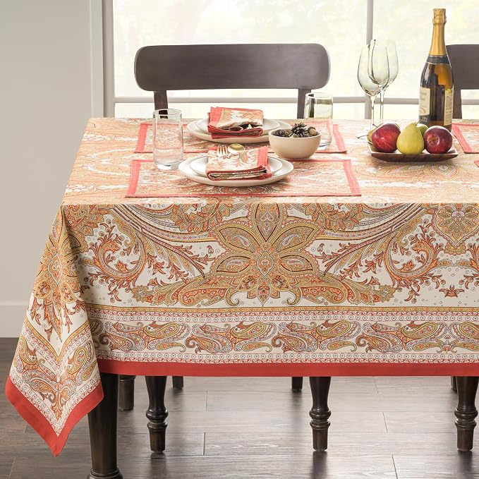 Maison d' Hermine Table Cloth Rectangle Table 100% Cotton 60 x 108 Inches - Image 8