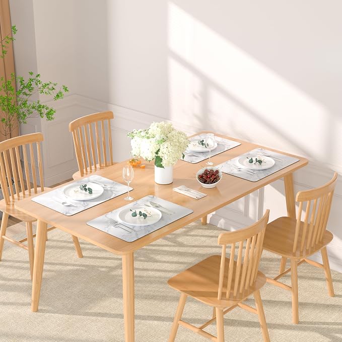 QIYI Placemats Set of 4, 12x18 Inch Faux Leather Place Mats - Image 7