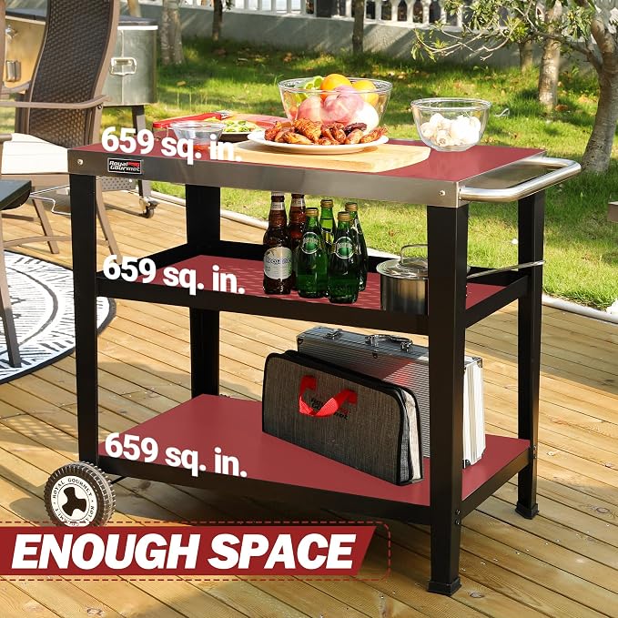 Royal Gourmet PC3404S Rolling Dining Table - Image 4