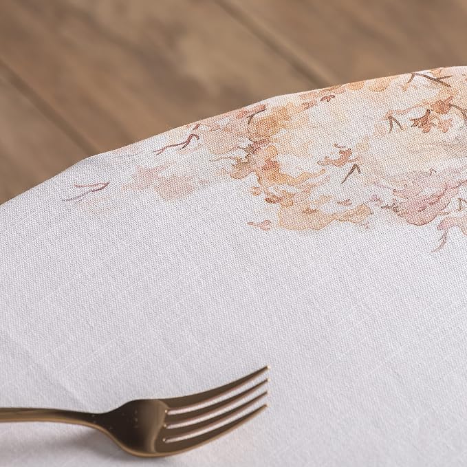 Maison d' Hermine Table Cloth Round Table 100% Cotton 69 Inches Fall Tablecloth - Image 8