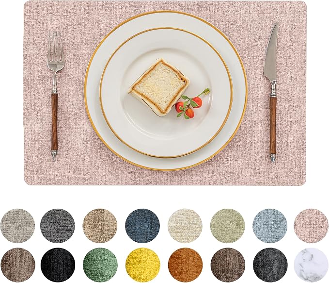 Romanstile Vinyl Placemats Set of 8-12 X 17 Inch by Romanstile