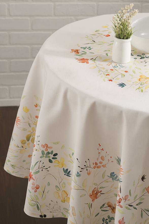 Maison d' Hermine Table Cloth Round Table 100% Cotton 69 Inches Tablecloth - Image 7