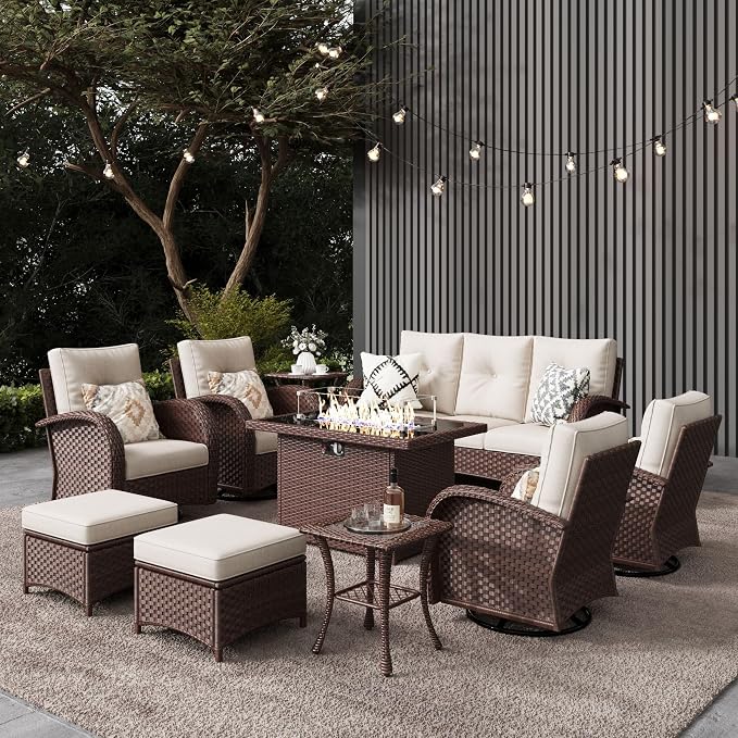 LayinSun 10 Pieces Outdoor Patio Furniture Set by LayinSun