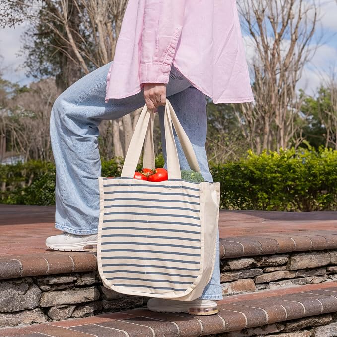 Reusable Cotton Grocery Tote Bags - Image 2
