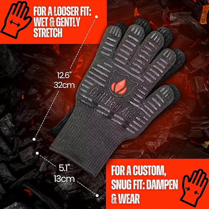GRILL HEAT AID BBQ Grill Gloves 1472°F - Image 4