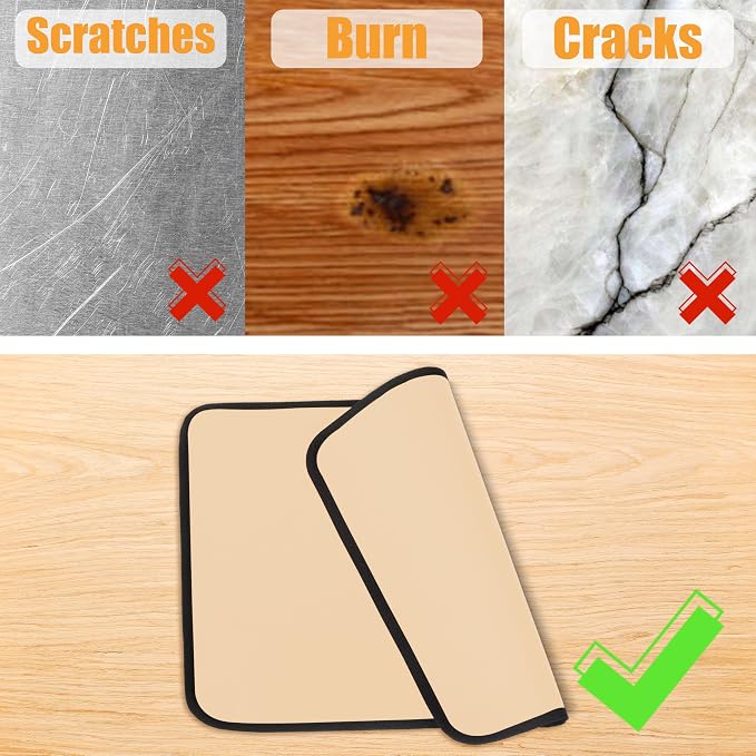 Khaki 25x19.5 Inchs Heat Resistant Mat - Image 5