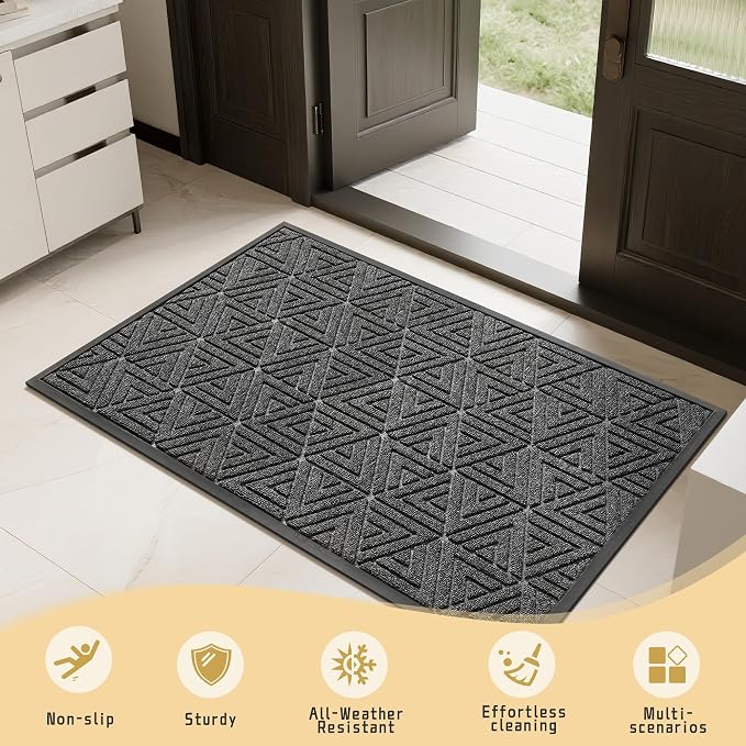 Yimobra Extra Large Door Mat 60x36, All-Weather Waterproof Non-Slip Welcome - Image 7