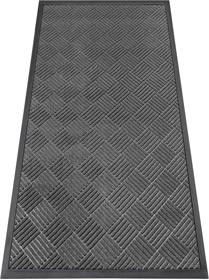 Indoor Outdoor Door Mat, 6’x 3' Doormat by HOMEK
