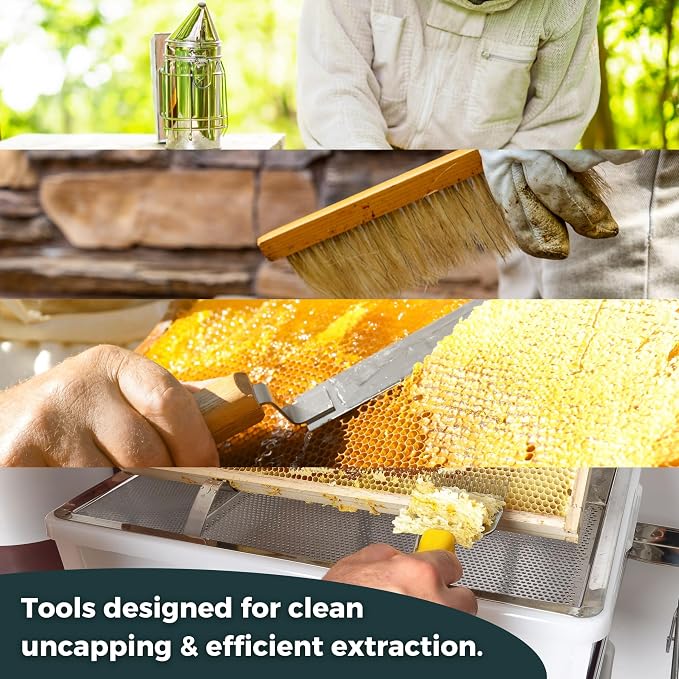 SunVara Bee Keeping Starter Kit Beekeeping Supplies, Bee Keeping Supplies-All - Image 6