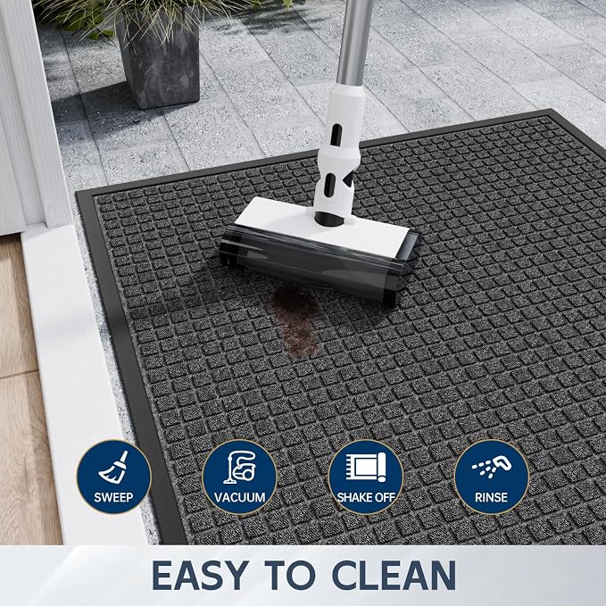 Indoor Outdoor Front Door Mats, Garage Entrance, Stain and Fade Resistant - Image 6