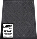 Front Door Mat Indoor Outdoor Entrance, Non-Slip Absorbent Entryway Mat by Unknown