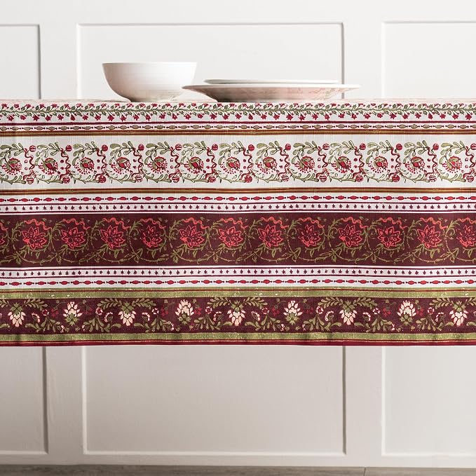 Maison d' Hermine Table Cloth Square Table 100% Cotton 54 x 54 Inches Fall - Image 8