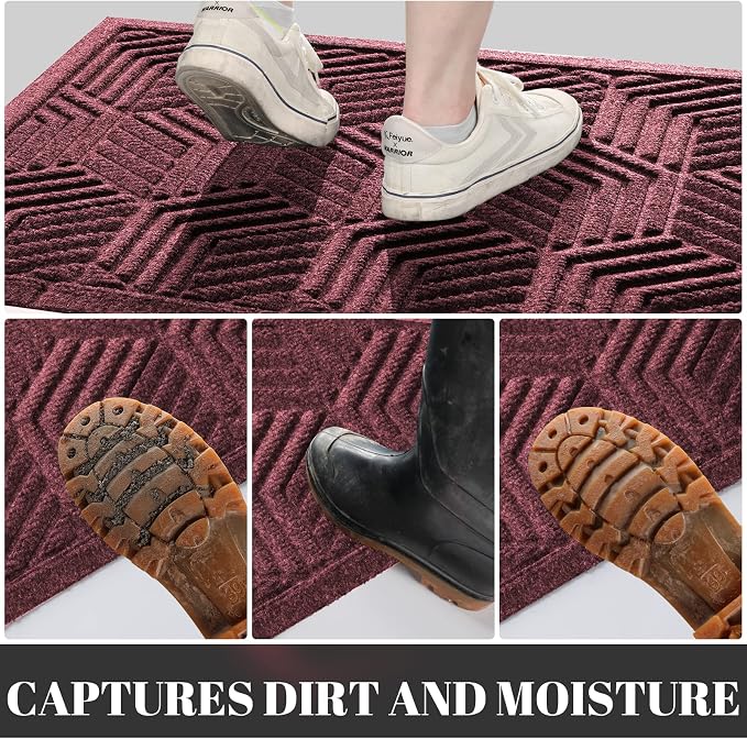 Yimobra Front Door Mat, All-Season Waterproof Outdoor Mat - Image 5