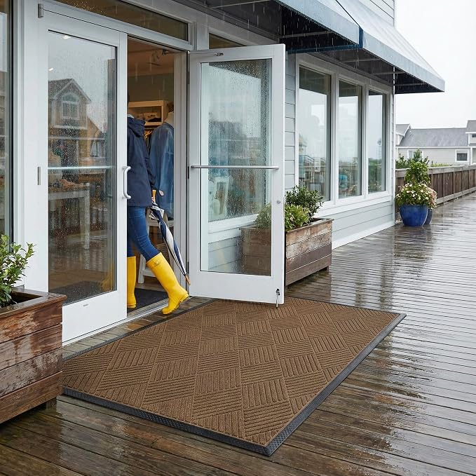 Ecomills Deluxe Diamond Entrance Door Mat, XX-Large Heavy Duty Absorbent Rubber - Image 6
