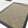 OLANLY Front Door Mat Outside Entrance 33x21, Heavy Duty Sturdy Natural Rubber by OLANLY